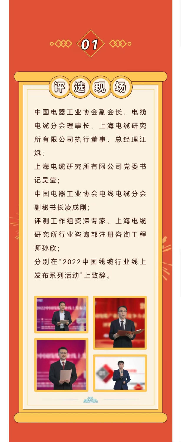 2022年度中国线缆产业最具竞争力企业10强 2022年度中国线缆产业最具竞争力企业10强